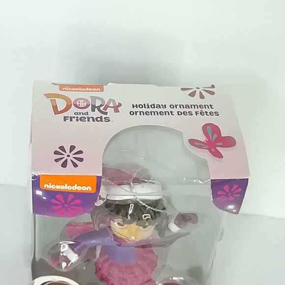 Dora The Explorer Ice Skating Xmas Ornament Pink Purple NEW - Picture 2 of 5